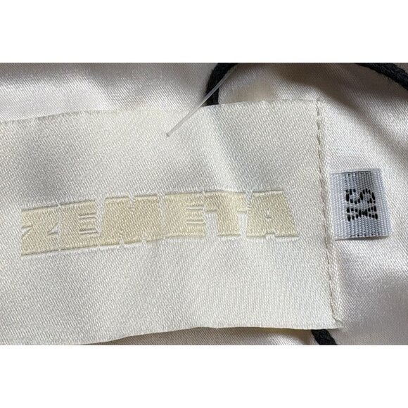 NWT ZEMETA Sports Line Women Cowl Neck Mini Dress Satin Sz XS Ivory Sexy 4-2 - Picture 7 of 14